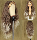 TOP DECK 'WHITE CHOC' HIGHLIGHT HEADBAND WIG WAVY 22"