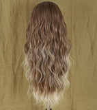 TOP DECK 'WHITE CHOC' HIGHLIGHT HEADBAND WIG WAVY 22"