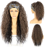 TOP DECK 'MOCHACCINO' HIGHLIGHT HEADBAND WIG WATER WAVE 24"