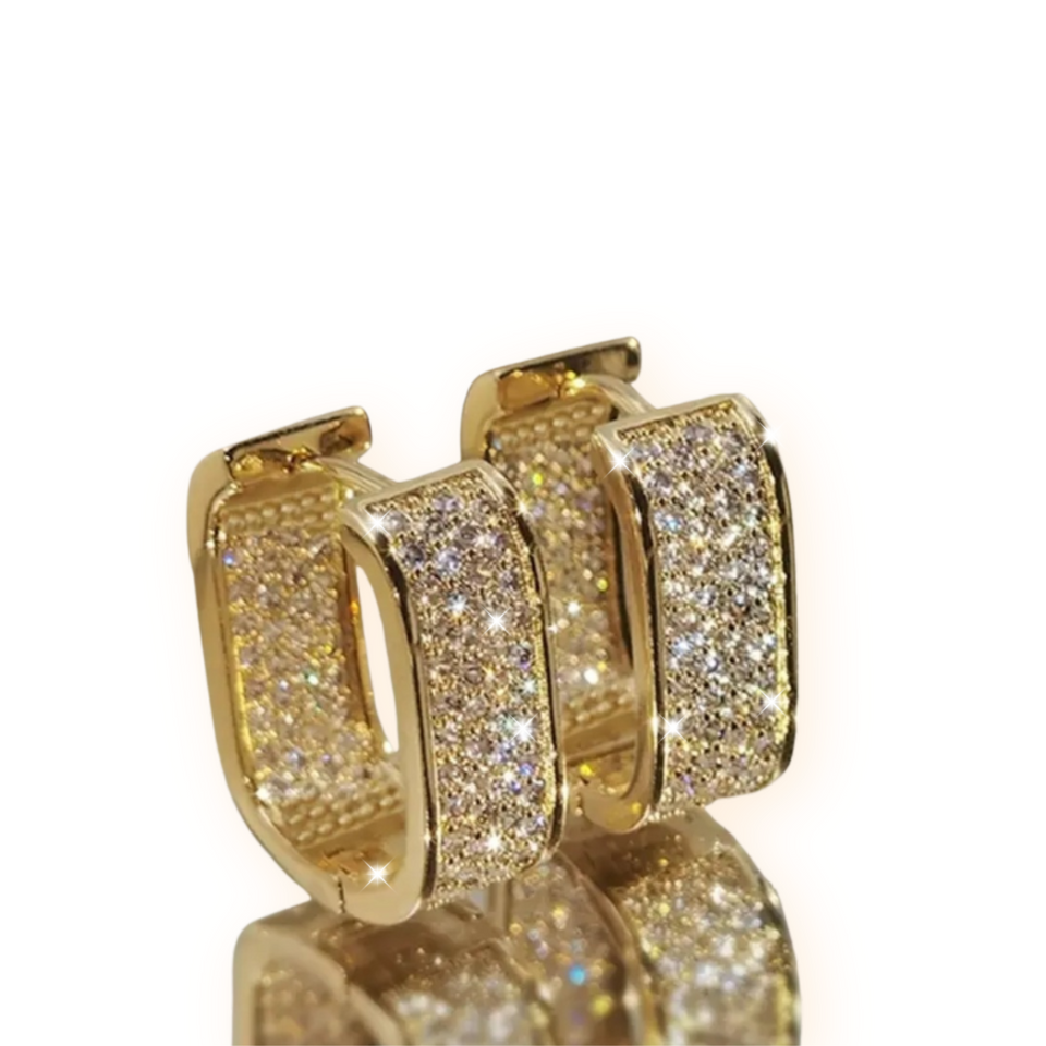 'STELLAR' 18K Gold Plated Clamp Earrings