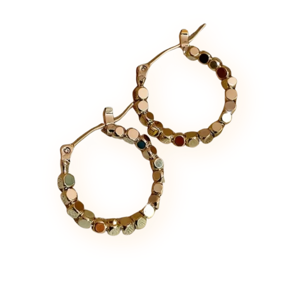 'LIFT A STONE' Mini Hoops