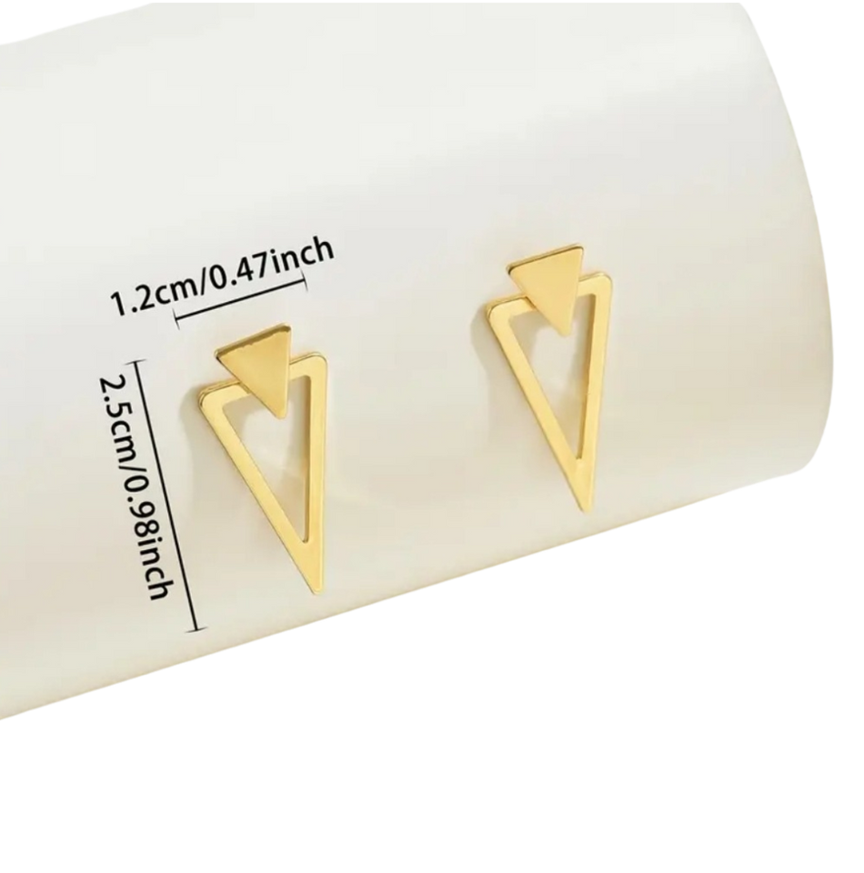 'GIZA' - Geometric Stud Earrings