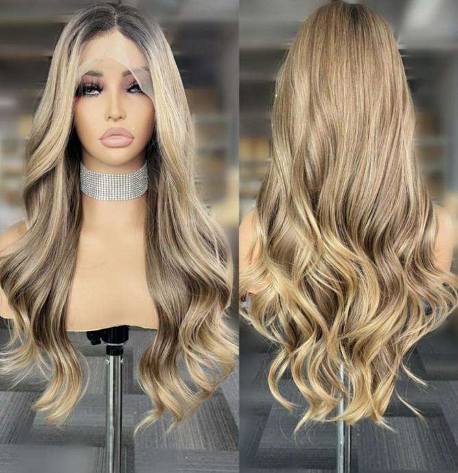 Balayage Heat-Resistant Wig - BRONZE MELT
