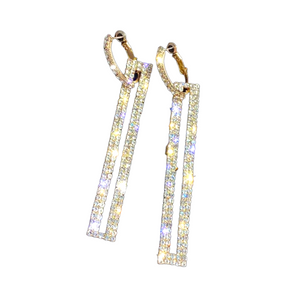 'THE DROP' Luxe Rectangular Drop Earrings