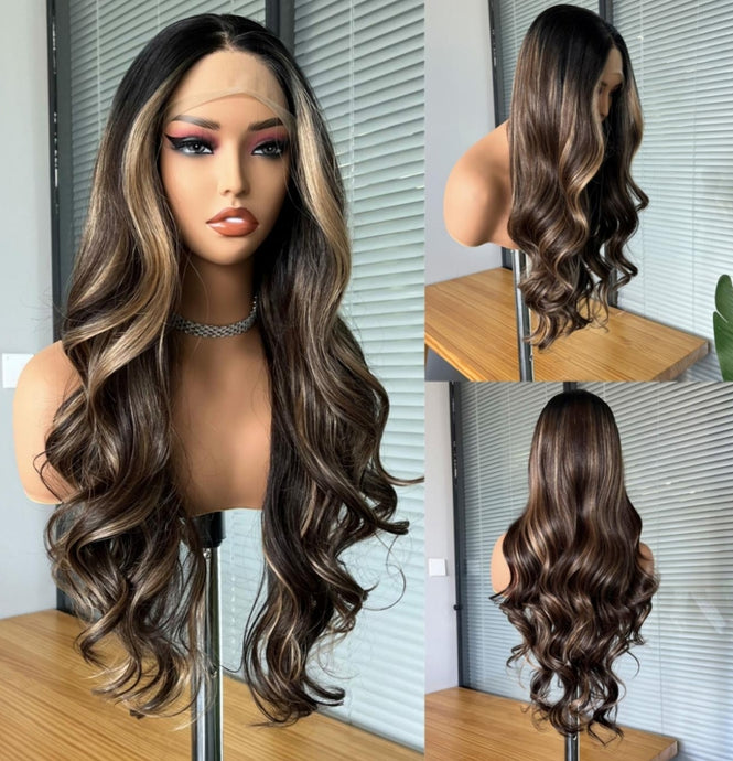 Balayage Heat-Resistant Wig - CAPPUCCINO