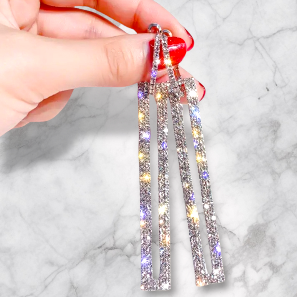 'THE DROP' Luxe Rectangular Drop Earrings