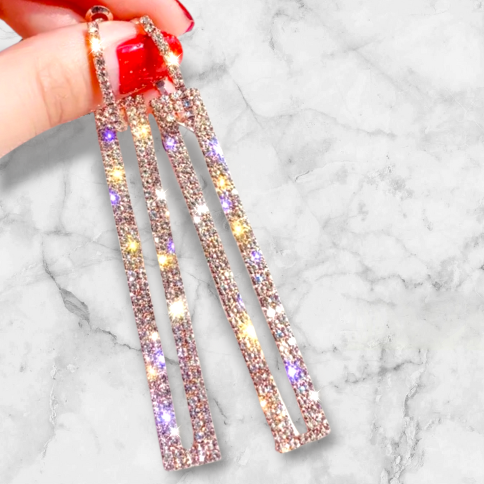 'THE DROP' Luxe Rectangular Drop Earrings