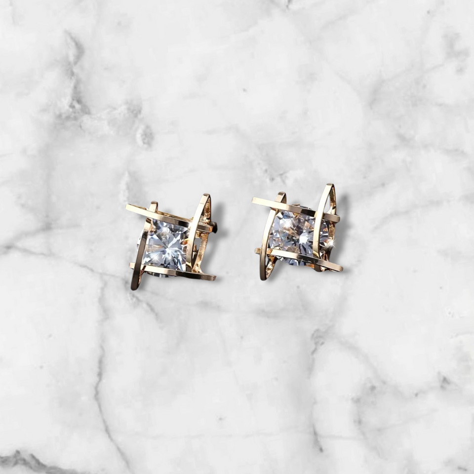 'UNITY' Sparkling Synthetic CZ Studs