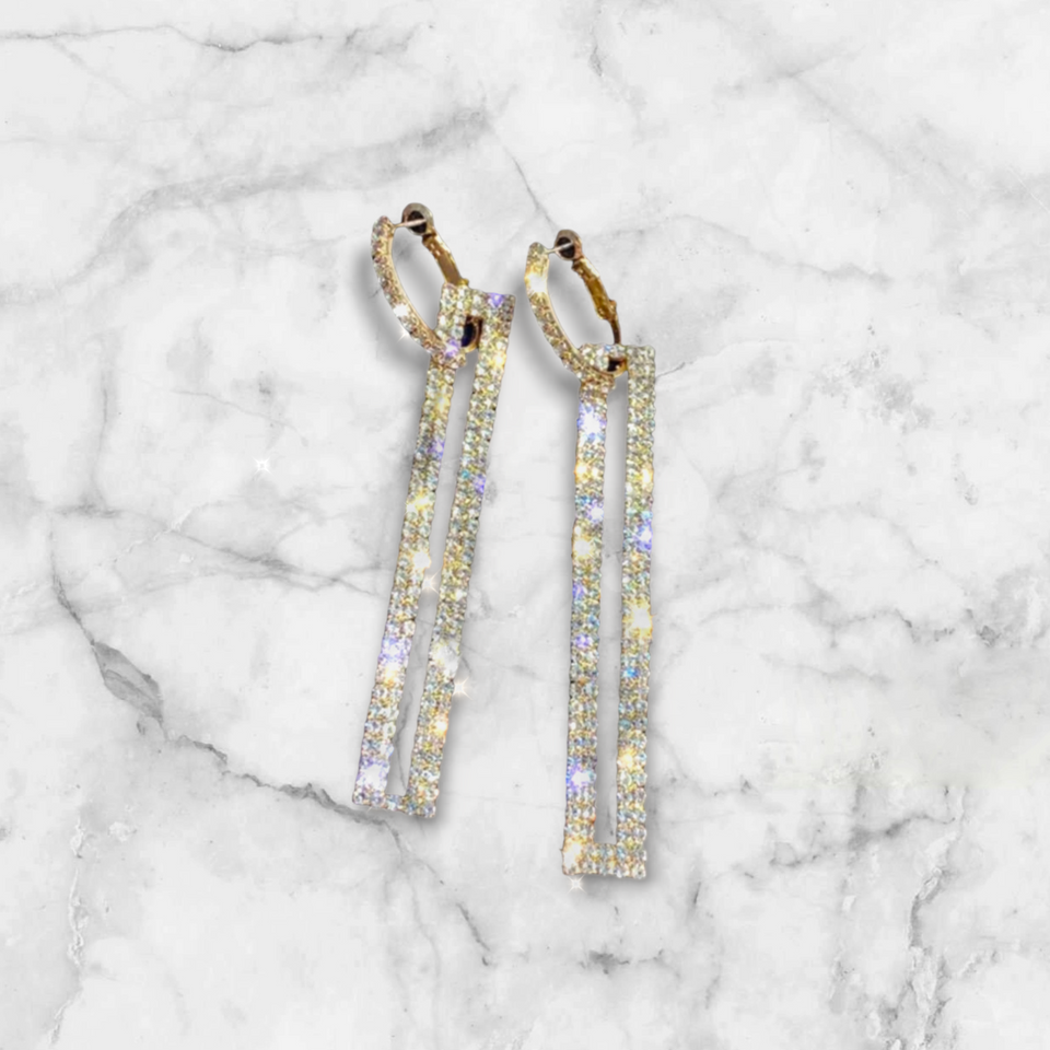 'THE DROP' Luxe Rectangular Drop Earrings