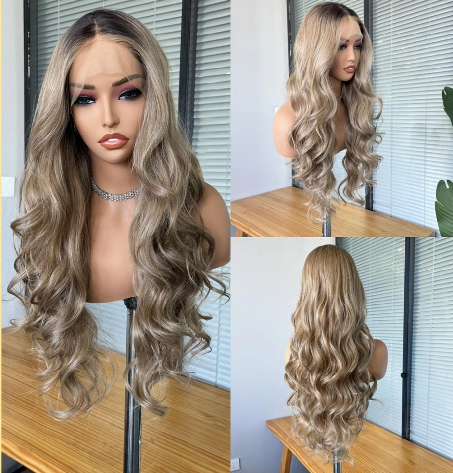 Balayage Heat-Resistant Wig - CAVIAR