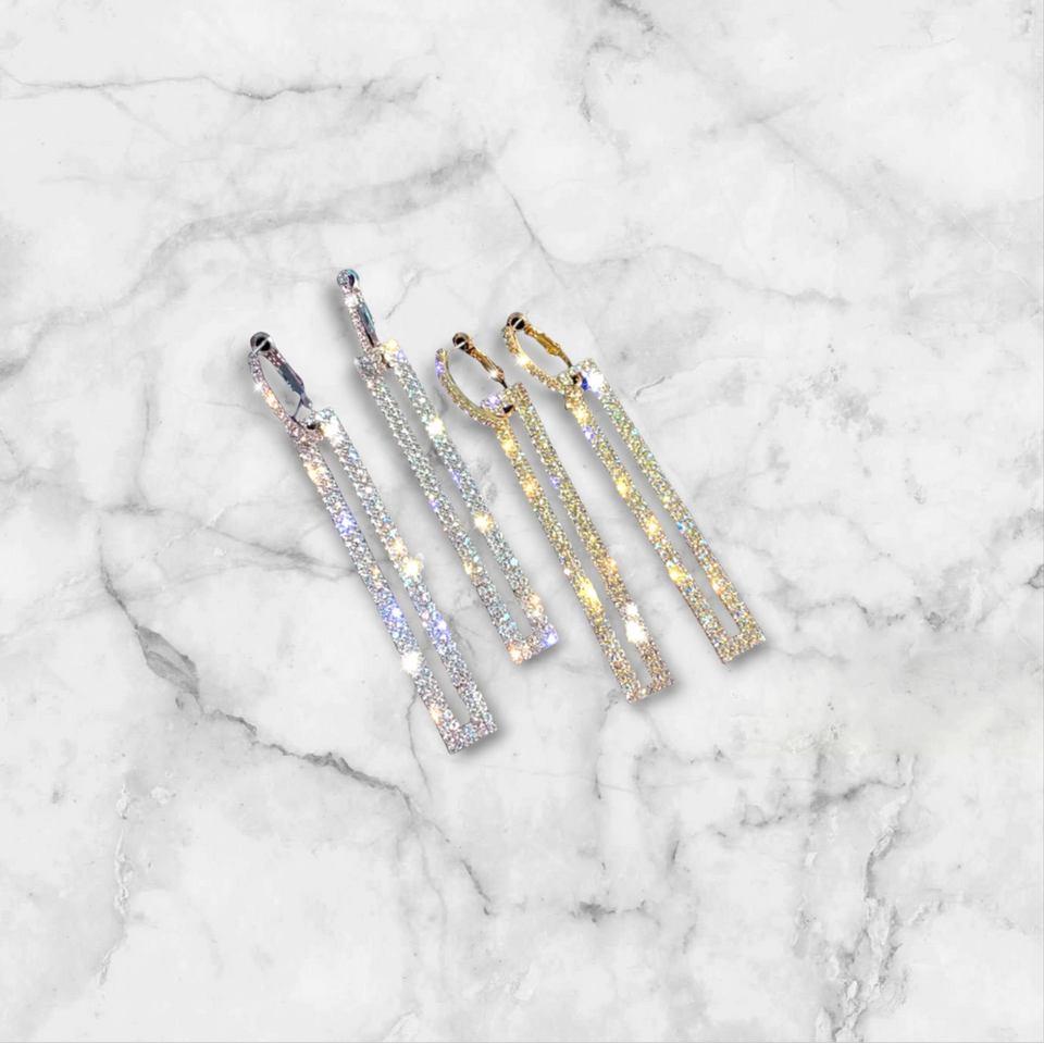 'THE DROP' Luxe Rectangular Drop Earrings