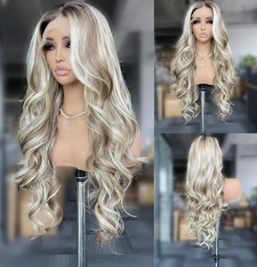 Balayage Heat-Resistant Wig - BURNT BUTTER