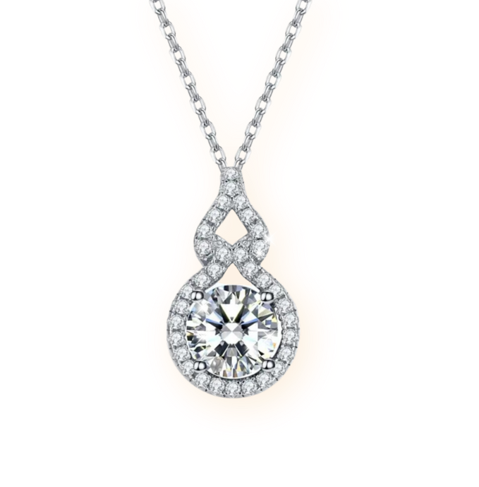 ETERNITY TO SHINE 2-Carat Glass Stone Necklace