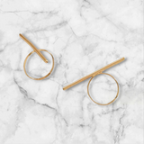 'CROSS THE LINE' 2PC Ring Set