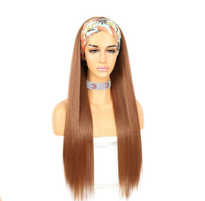 COPPER SPICE HEADBAND WIG SILKY STRAIGHT 24