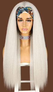 WHITE LIGHTNING HEADBAND WIG WAVY 24"