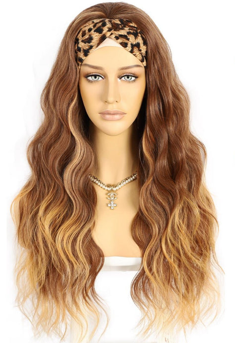 FAWN GOLDEN HIGHLIGHT HEADBAND WIG WAVY 22