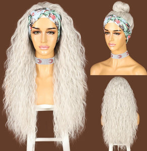 WHITE LIGHTNING HEADBAND WIG WATER WAVE 24"