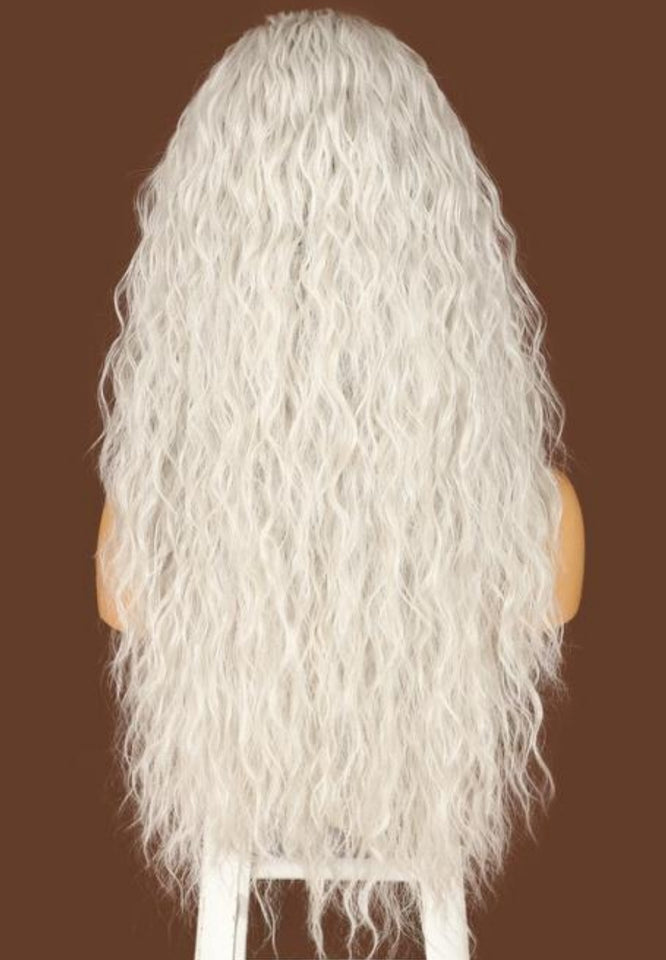 WHITE LIGHTNING HEADBAND WIG WATER WAVE 24"