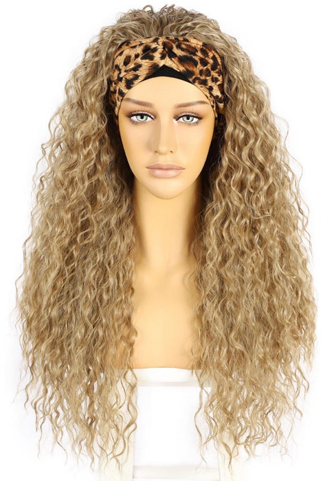 DIRTY BLONDE HEADBAND WIG WATER WAVE 24