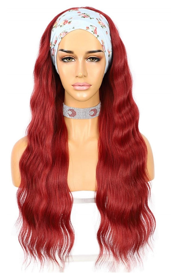 SIMPLY RED HEADBAND WIG BEACH WAVE 24"