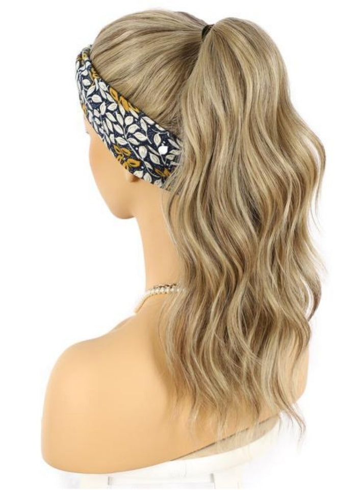 DIRTY BLONDE HEADBAND WIG BEACH WAVE 24"